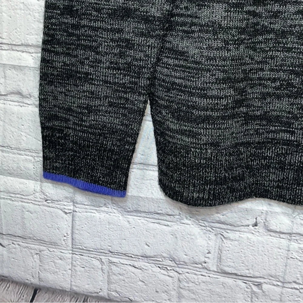 Amongst Others 1/4 Zip Sweater Mens Size Large Charcoal Heather Ribbed